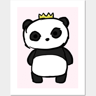 Pawsome Tiara Panda Posters and Art